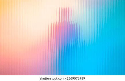 Gradient Multicolored. Vector Glass grainy Blurred neon in pastel colors. For covers, wallpapers, branding and other projects. Multicolored glass texture for banner, wallpaper, template, print.