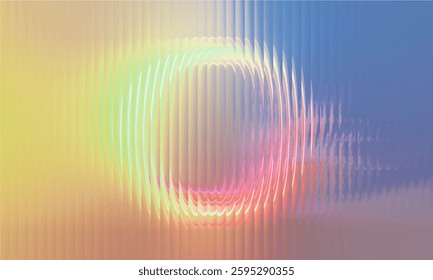 Gradient Multicolored. Vector Glass grainy Blurred neon in pastel colors. For covers, wallpapers, branding and other projects. Multicolored glass texture for banner, wallpaper, template, print.