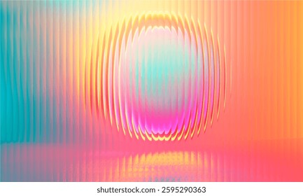 Gradient Multicolored. Vector Glass grainy Blurred neon in pastel colors. For covers, wallpapers, branding and other projects. Multicolored glass texture for banner, wallpaper, template, print.