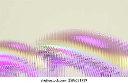 Gradient Multicolored. Vector Glass grainy Blurred neon in pastel colors. For covers, wallpapers, branding and other projects. Multicolored glass texture for banner, wallpaper, template, print.