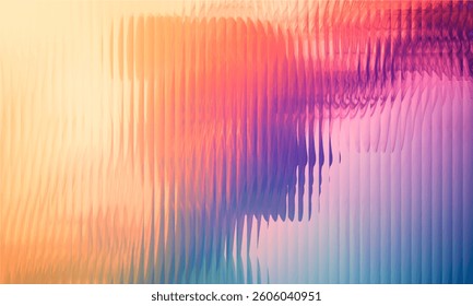 Gradient Multicolored. Vector Glass grainy Blurred neon in pastel colors. Woman face. Multicolored glass texture for banner, wallpaper, template, print.