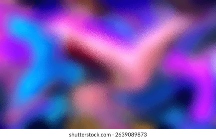 Gradient Multicolored. Vector Glass grainy Blurred neon in pastel colors. For covers, wallpapers, branding and other projects. Multicolored glass texture for banner, wallpaper, template, print.