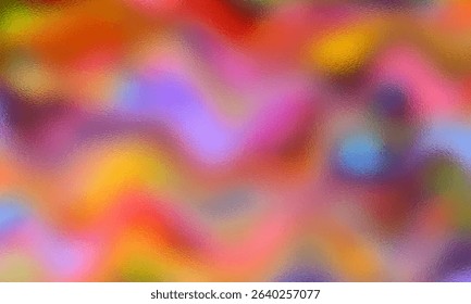 Gradient Multicolored. Vector Glass grainy Blurred neon in pastel colors. For covers, wallpapers, branding and other projects. Multicolored glass texture for banner, wallpaper, template, print.
