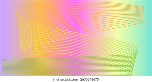 Gradient Multicolored. Vector Glass grainy Blurred neon in pastel colors. For covers, wallpapers, branding and other projects. Multicolored glass texture for banner, wallpaper, template, print.
