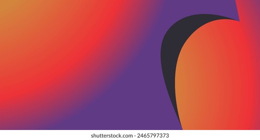 Gradient Multicolors Vector Template Empty Background Design CMYK Mode