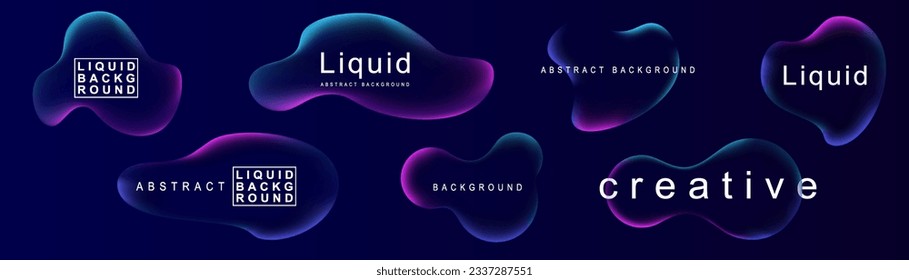 Gradient neon color sphere. Round holographic gradients. Glowing bright liquid gradient shape. Curved line for banner and flyer, social media. Vector twirl.