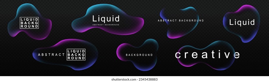 Gradient neon color sphere. Round holographic gradients. Glowing bright liquid gradient shape. Curved line for banner and flyer, social media. Vector twirl.