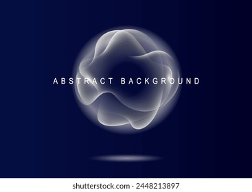 Gradient neon color sphere. Round holographic gradients. Glowing bright liquid gradient shape. Curved line for banner and flyer, social media. Vector twirl.
