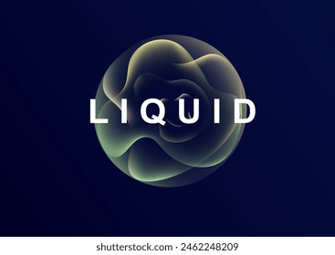 Esfera de color de neón degradado. Gradientes holográficos redondos. Forma de gradiente líquido brillante brillante. Línea curva para Anuncio y volante, redes sociales. Giro de Vector.	