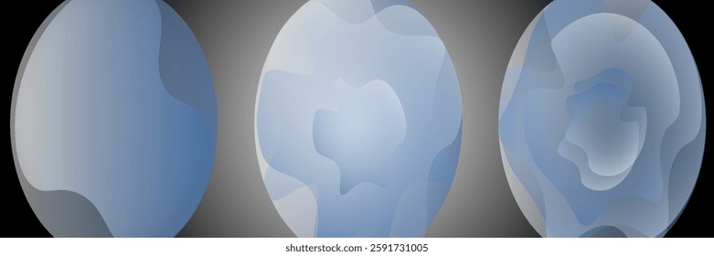 Gradient neon color sphere. Round holographic gradients. Glowing bright liquid gradient shape. Curved line for banner and flyer, social media. Vector