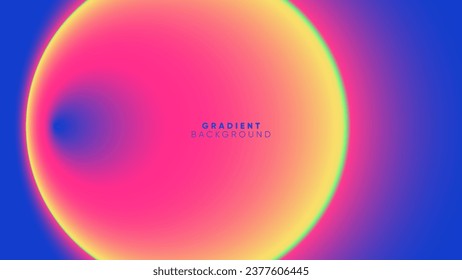 Gradient Neon Glow Banner Background. Dynamic Radial Beam in Futuristic Space Design. Horizontal Header for Corporate Presentation and Technology Announcement. Trendy Vector Illustration Concept.	