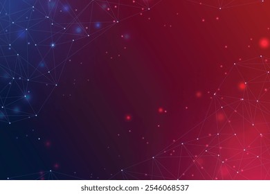 Gradient network connection background. Abstract background