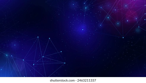 Gradient network connection background vector design in eps 10
