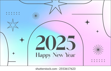 Gradient new year 2025 background