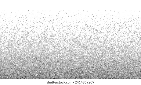 Gradient noise background. Halftone pattern made of grains and stipple. Vector illustration.