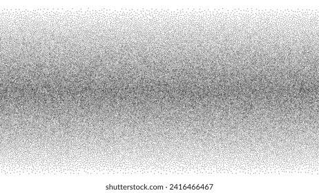 Gradient noise and grainy background. Dotted halftone pattern consisting of dots. Vector illustration.