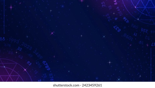 Gradient numerology background vector design in eps 10