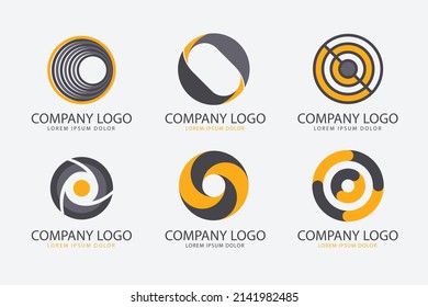 gradient o letter logo template design