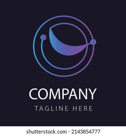 gradient o letter logo template, abstract business company logo design
