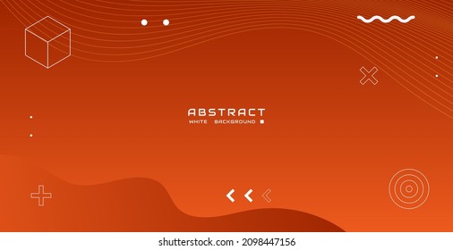 Gradient orange background, abstract creative digital background