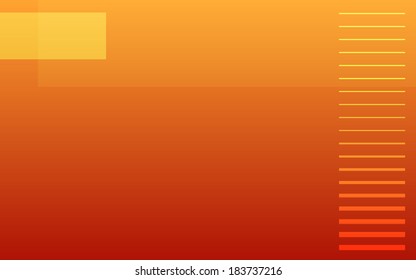 gradient of orange color and square background (vector)