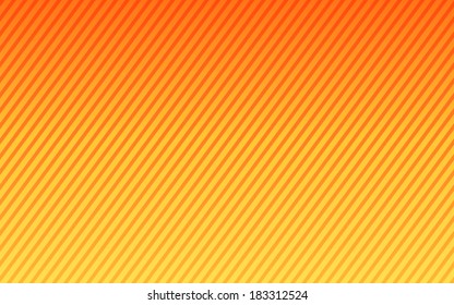 gradient of orange color and stripe line pattern background (vector)