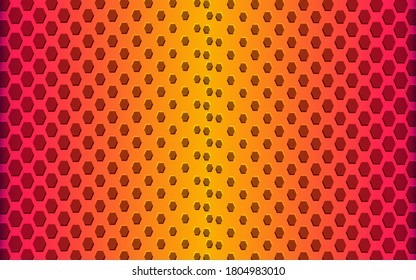 Gradient orange concept honey shape background
