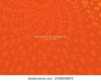 Gradient orange flat block geometric premium background.