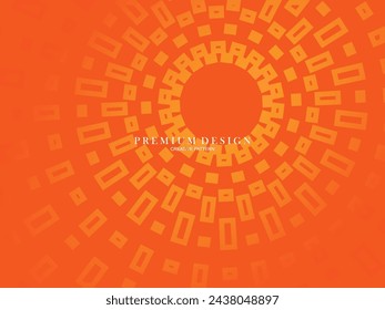 Gradient orange flat block geometric premium background.