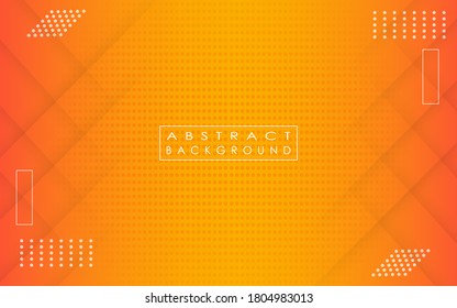 Gradient orange geometric shape background