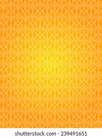 Gradient Orange ornament background in vector