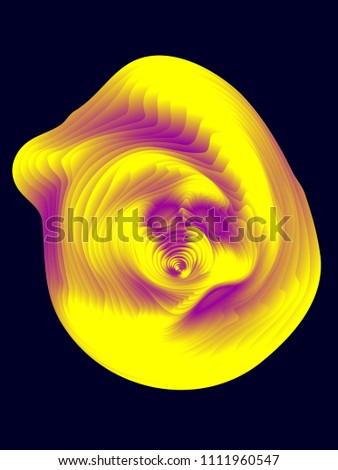 Gradient organic shaped abstract background