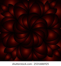 Ornamento de gradiente. Fundo colorido com padrão simétrico. Há um modelo para decoração de interiores, protetores de tela, capas e a implementação de uma ideia criativa