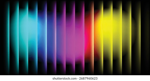 Diseño de fondo de líneas de rayas de Vertical vibrantes de superposición de degradado.