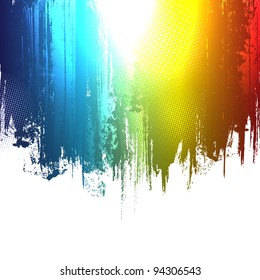 Gradient paint splashes background. Vector eps10 effect