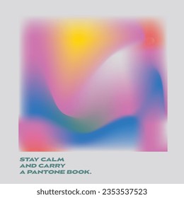 Gradient pantone shade, graphic colour palette, gradient poster graphic design.