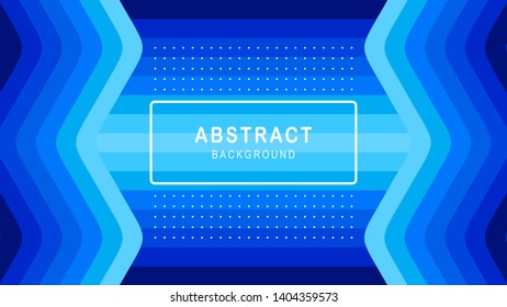Gradient Paper Cut Blue Background Vector