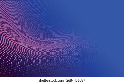 Fundo de onda colorida de partícula de gradiente