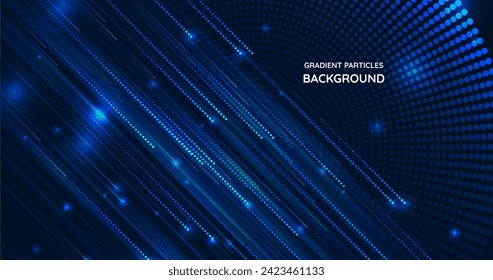Gradient particles falling background vector design in eps 10
