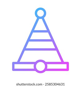 Gradient Party Hat Festive Celebration Icon