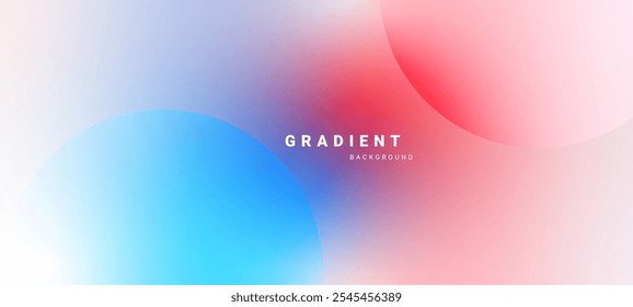 Gradient pastel abstract background with circular shapes.