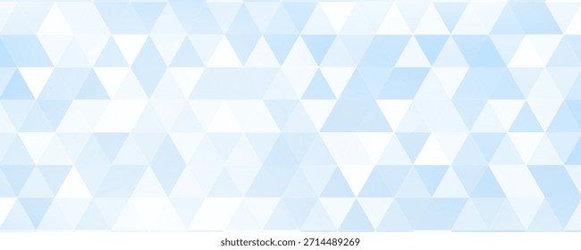 Fondo azul pastel degradado sobre patrón triangular. Fondo de píxeles de tono suave abstracto geométrico. Píxel de Shabby.