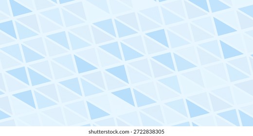 Gradient pastel blue background on triangle pattern. Geometric abstract soft tone pixel background. Shabby pixel.