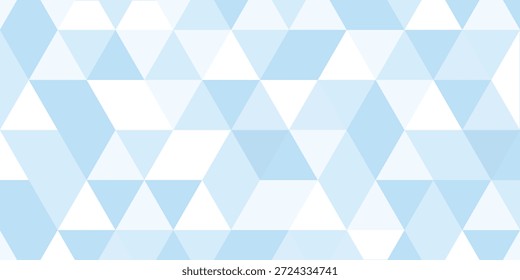 Fundo azul pastel de gradiente no padrão de triângulo. Plano de fundo geométrico abstrato de pixels de tons suaves. Pixel sombrio.