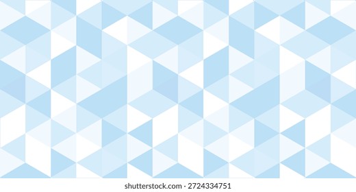 Farbverlauf pastellblauer Hintergrund auf Dreiecksmuster. Geometrischer abstrakter Pixelhintergrund mit weichem Ton. Shabby-Pixel.