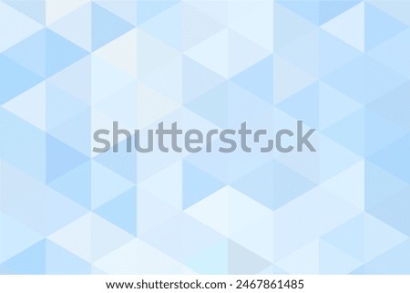 Gradient pastel blue background on triangle pattern. Geometric abstract soft tone pixel background. Shabby pixel.