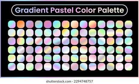 vector pastel colorful gradient