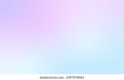 Gradient pastellfarbener Winterhintergrund. Violett und blau, magenta horizontale Farbverlauf-Maschenweite Winter, Frühlingshintergrund.  Vektorgrafik