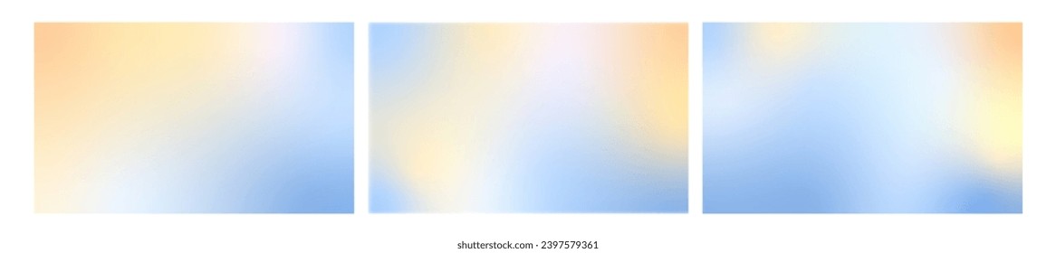 Gradient pastel winter background. Purple and blue, magenta horizontal gradient mesh winter, spring background.  Vector illustration