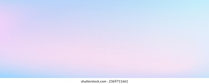 Gradient pastel winter background. Violet and blue, Purple horizontal Gradient Mesh. Vibrant colorful sunset vector illustration